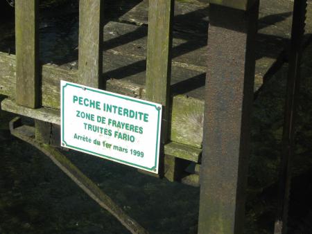 un peu plus haut  que le moulin où était  la partie réserve .