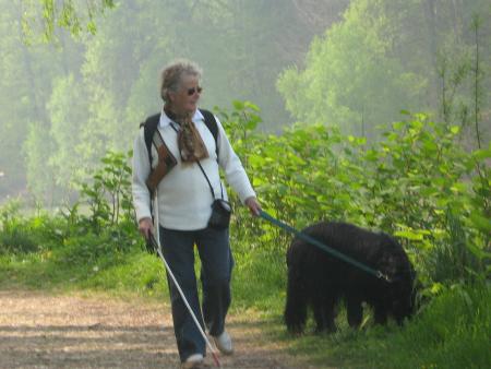 évènement, promenade Mamiemyope à la canne....