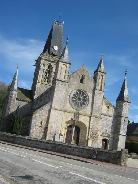 église du BOURG- DUN, tout petit village ,grande église...