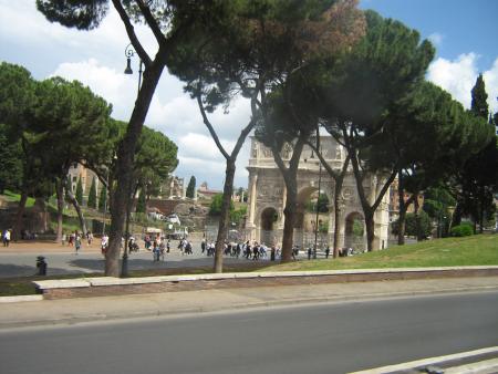 une des portes d'entrée de la ville de Rome