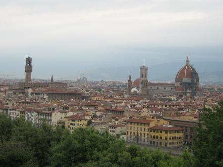 arrivée sur Florence.