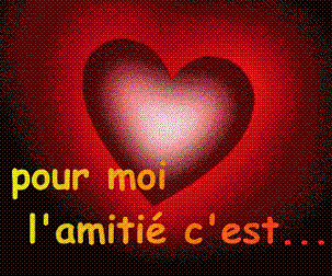 merci Joceange, je suis triste impossible de me souvenir du code pour rentrer sur ton blog si bien que je ne peux te faire coucou et l'amitié pour moi c'est de dire à mes amies